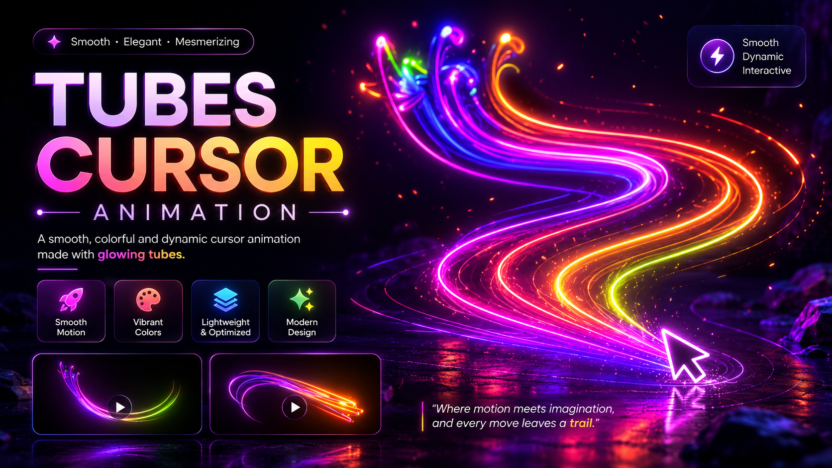 Tubes Cursor Animation